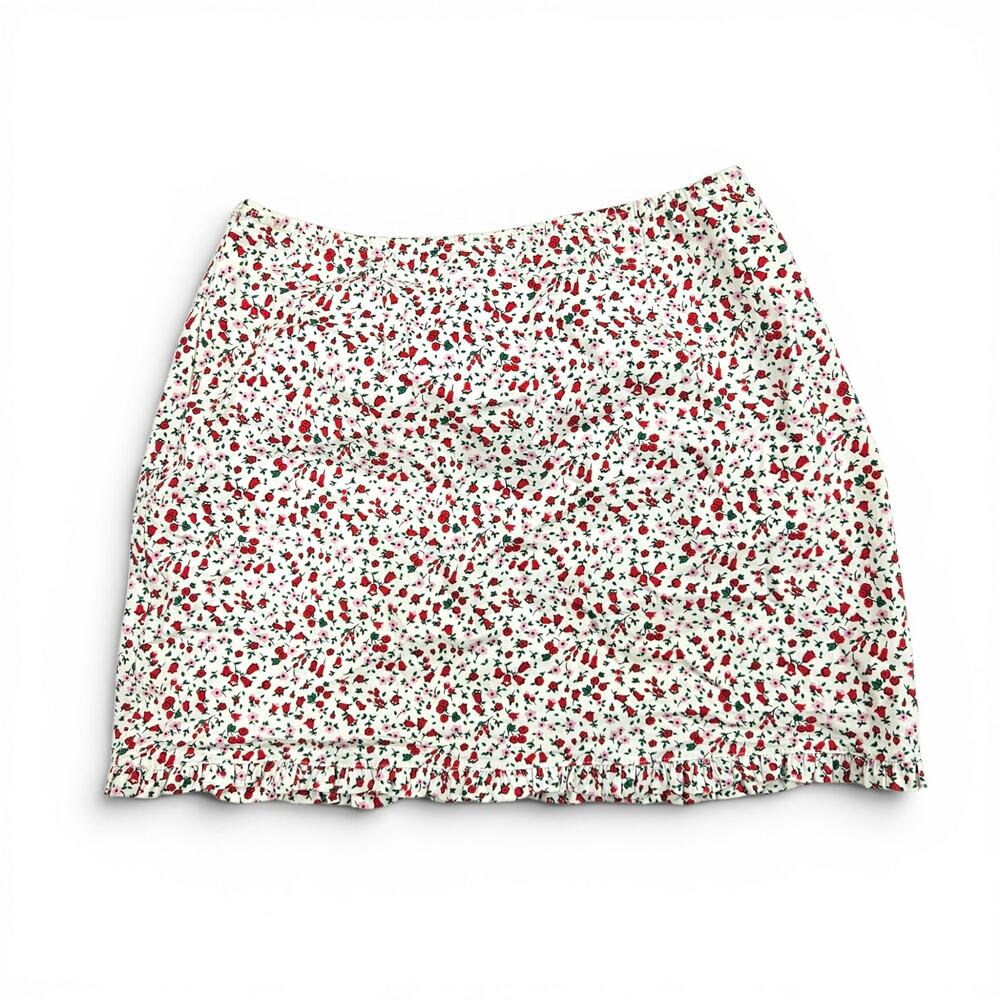 Y2k Euro Mini Skirt Floral Phard Coquette Cottagecore - Size Small - Picture 3 of 6